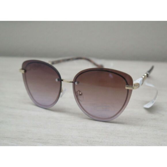 Jessica Simpson J5759-RGDND Rose Gold Aviator Sunglasses Nude Ear Piece - Picture 8 of 8